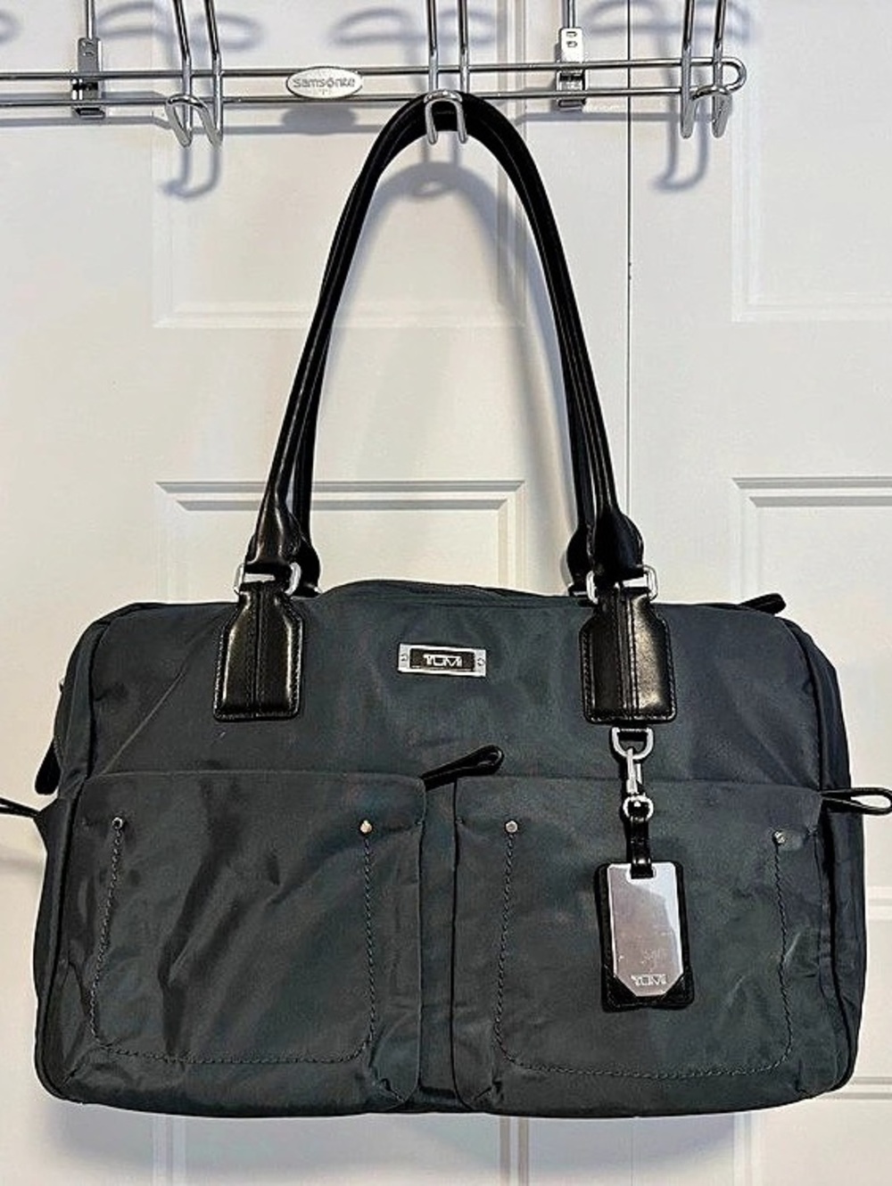 TUMI Alpha 2 Double Expansion Travel Satchel Black